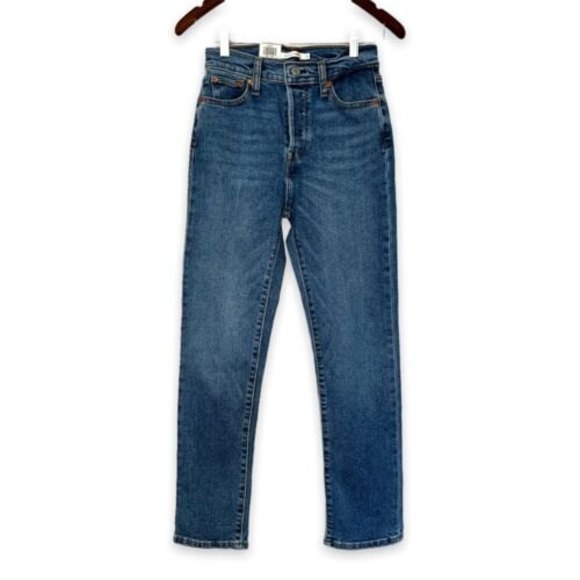 Levi’s High Rise Wedgie Straight Jeans, 0 Short (25W 28L - Picture 2 of 12